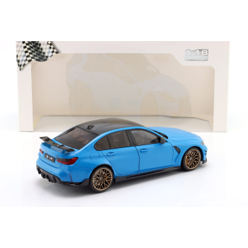 BMW M3 (G80) Performance Parts 2024 Daytona Beach blue - skala 1:18 - Solido